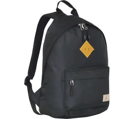 Everest Vintage Backpack, Black, One Size