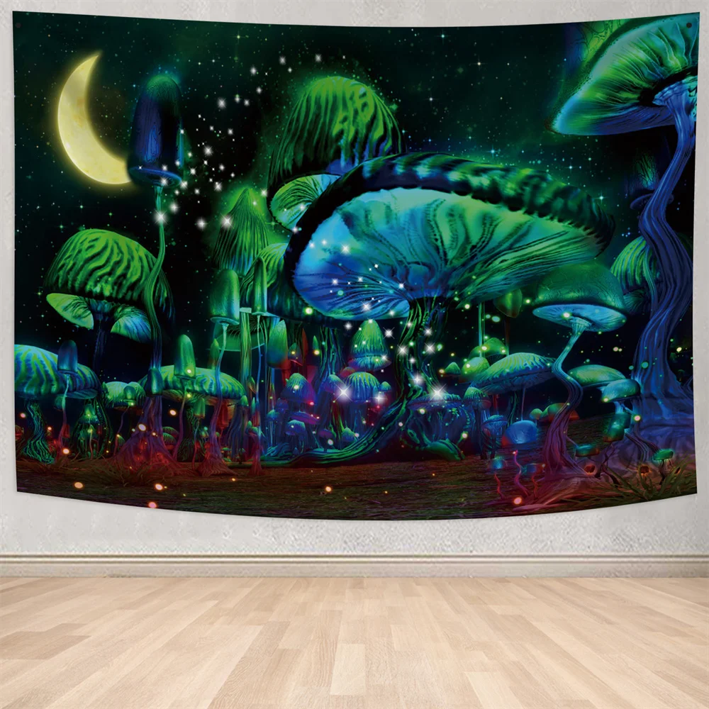 Сказочный фантастический психоделический ковер богемный домашний декор