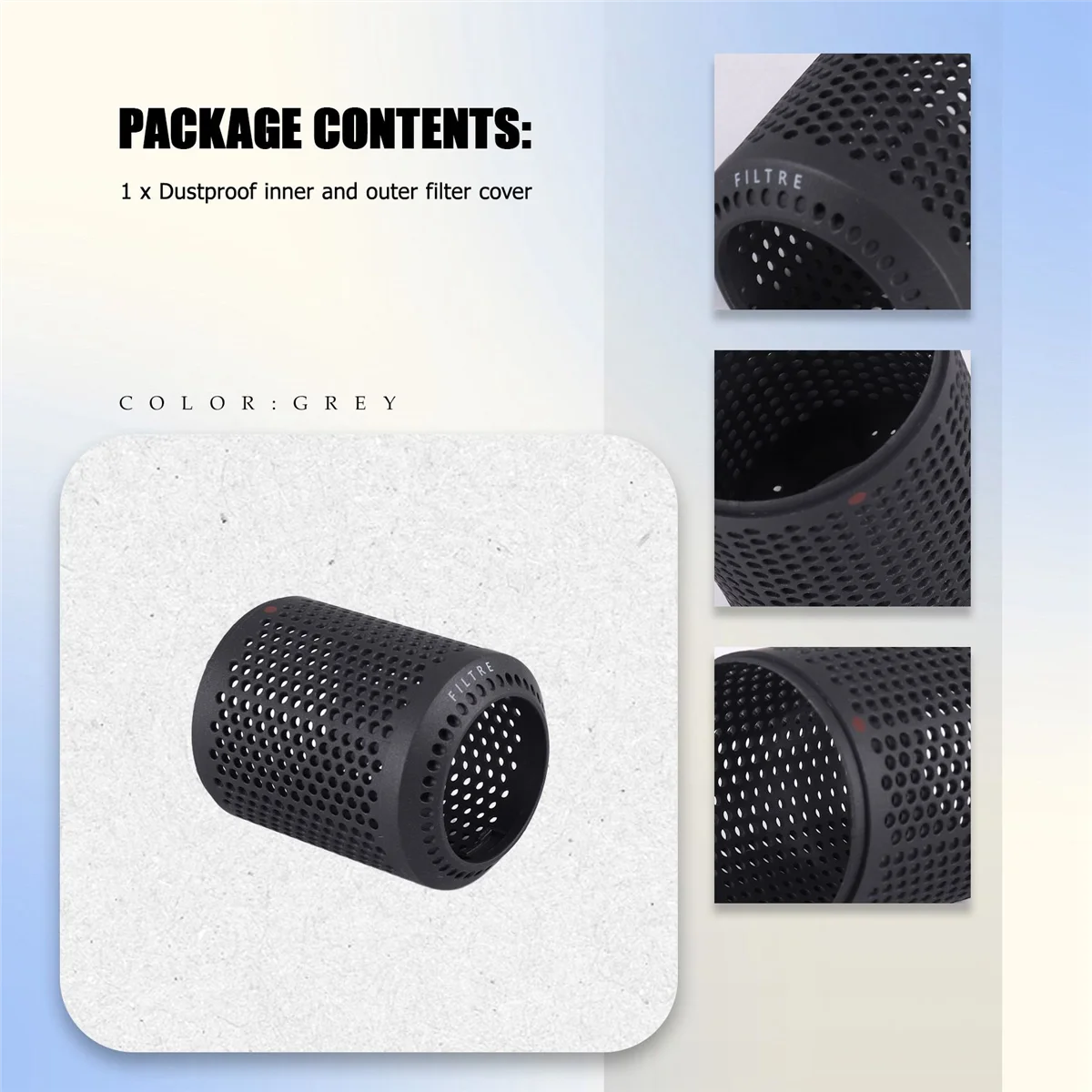 Подходит для фена Dyson HD01 HD03 HD08 Пылезащитная внешняя крышка фильтра Аксессуары