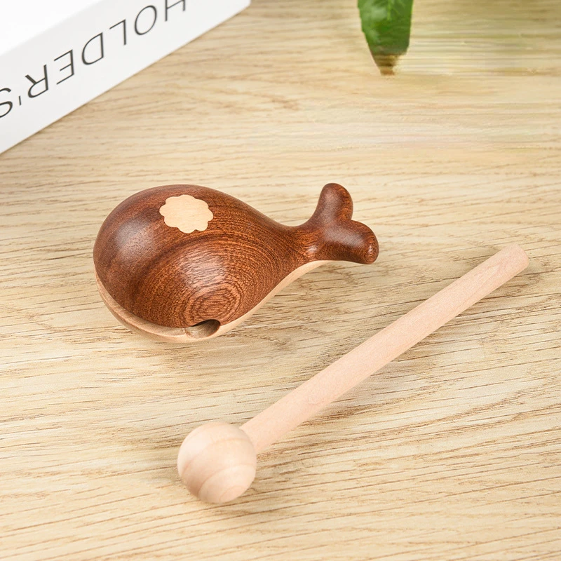 Ручная деревянная рыба-кит для офиса игрушка снятия стресса милая рыба-Кит