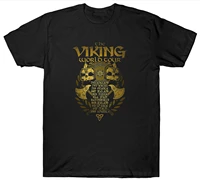the viking world tour t shirt high quality cotton large sizes breathable top loose casual t shirt s 3xl