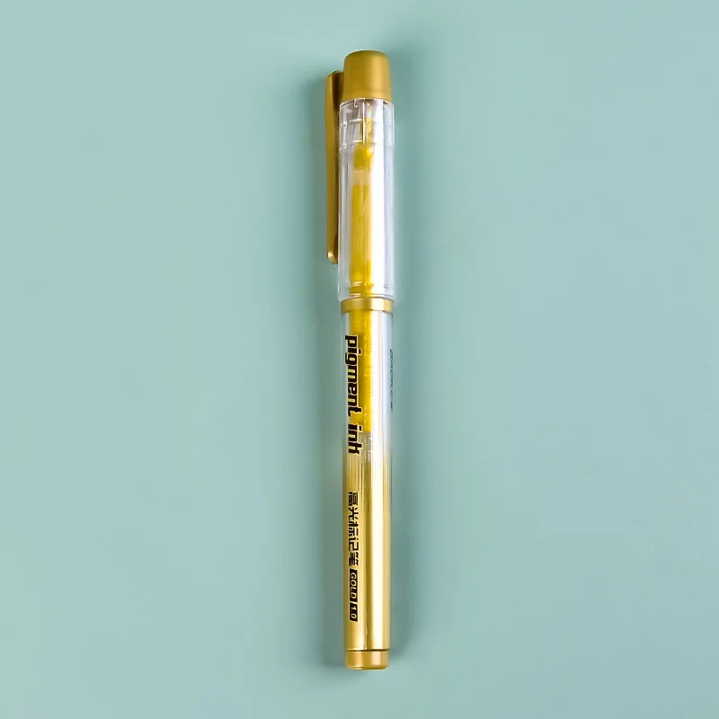 

Ручка большой емкости для рисования, маркировки и маркировки, золотистая и серебристая, белая