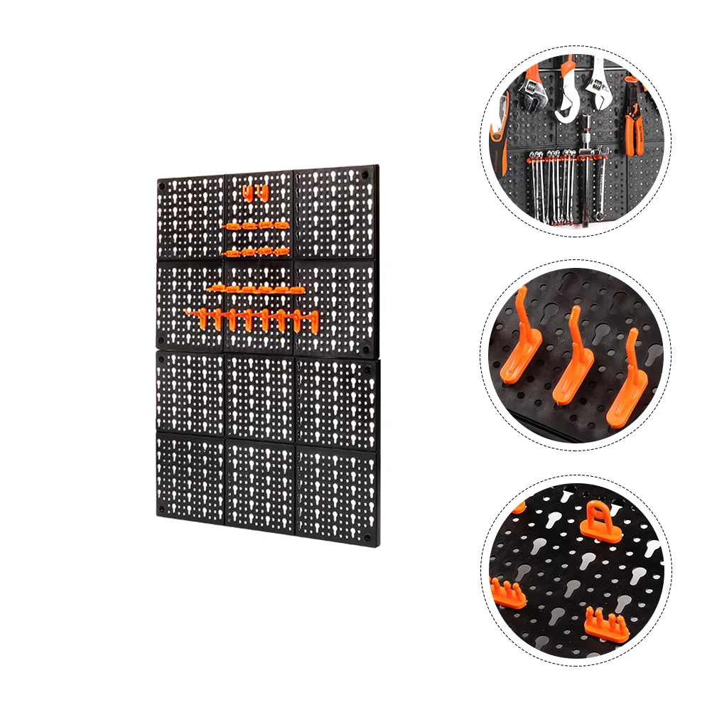

Tool Hanging Board Wall Hanger Pegboard Organizer Rack ABS Storage Garage Shelf