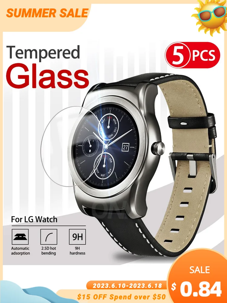 9H Premium Tempered Glass For LG Watch urbane W110 \ W150 Smart watch Screen Protector scratch proof Film Accessories