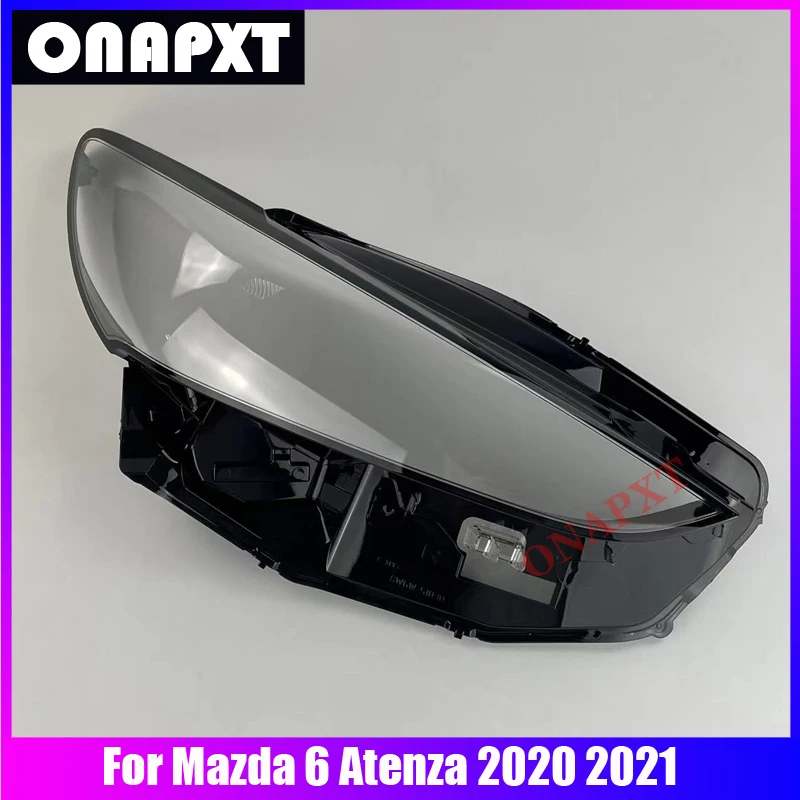 

For Mazda 6 Atenza 2020 2021 Car Front Headlight Cover Lens Glass Lampshade Bright Head Light Caps Lamp Shell