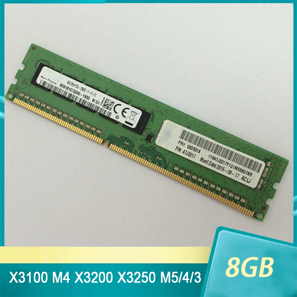 Серверная память для IBM RAM X3100 M4 X3200 X3250 M5/4/3 00D5018 47J0217 8 ГБ DDR3 12800E 1600 ECC, высокое качество, быстрая доставка