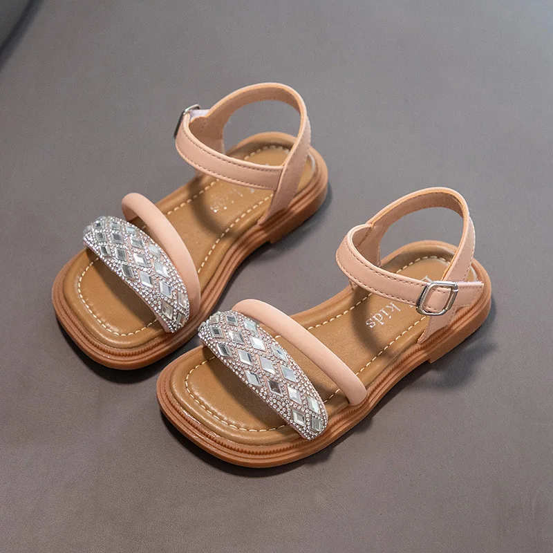 

Детская обувь, Летние Стильные детские сандалии для девочек, красивая Цветочная обувь для принцесс, детские сандалии на плоской подошве, мягкие гладиаторы для маленьких девочек