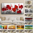 Древо жизни Густава Климта Пейзаж Цветы настенная Картина на холсте фотография для гостиной домашний декор