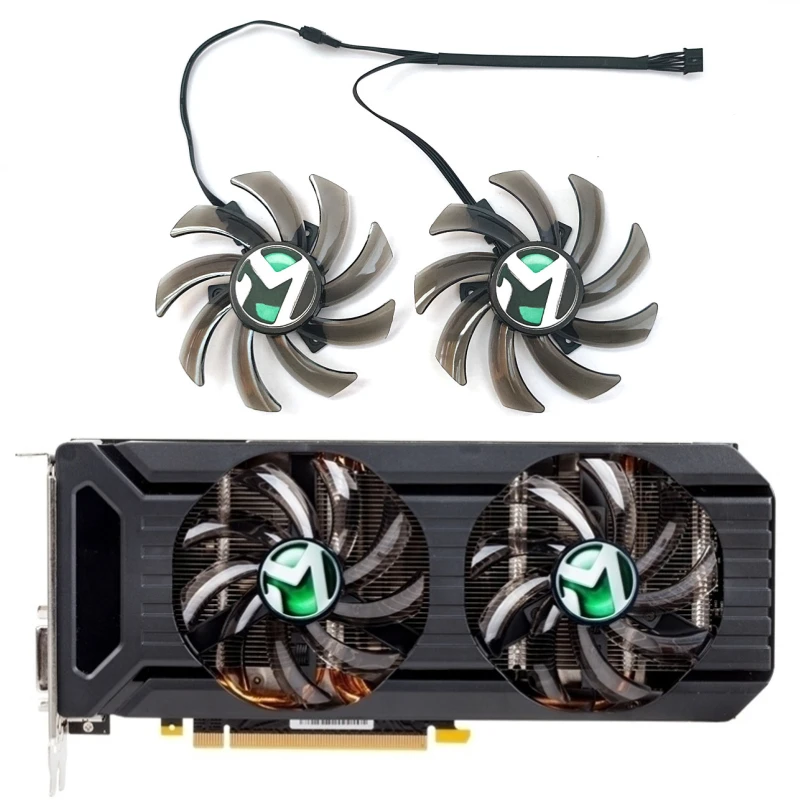 

NEW Original 2PCS 85MM GA91S2U GA91S2H GTX 1070 GPU Fan，For MAXSUN / Palit GTX 1070 1070TI 1060 Graphics card cooling fan
