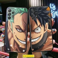 luffy zoro one piece phone case hull for samsung galaxy a70 a50 a51 a71 a52 a40 a30 a31 a90 a20e 5g a20s black shell art cell co
