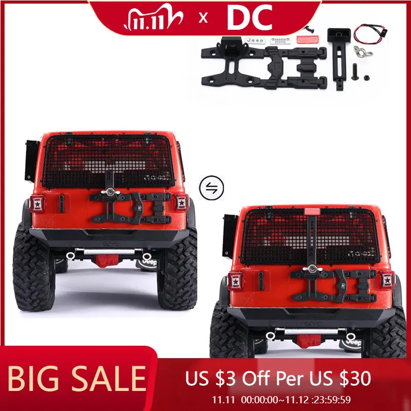 

Запасной Держатель для шин DJ Axial Scx10 III Wrangler + Съемный высокий задний фонарь Jeep Rc автомобильные запчасти аксессуары