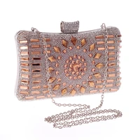 creative diamond encrusted small square bag celebrity dress evening dress clutch messenger chain luxury designer handmade wallet