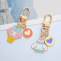 new cute girl keychain creative anime with the same keychain fashion popular all match jewelry accessories key ring pendant gift