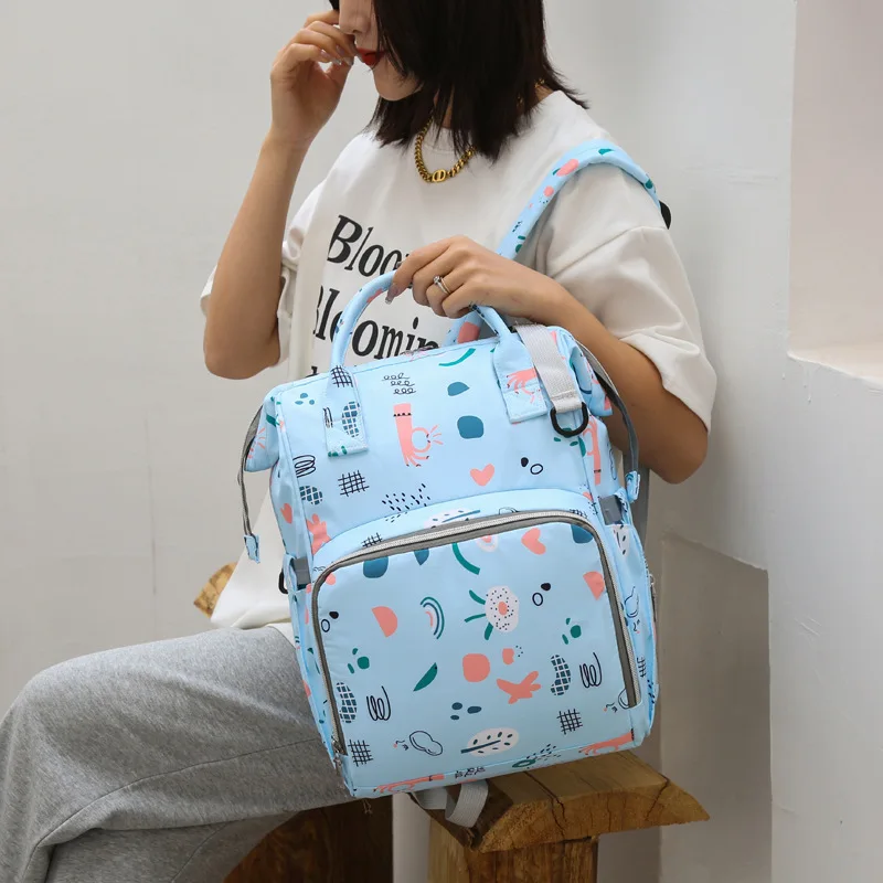 

Baby Diaper Storage Mommy Bag Backpack Fashion Mother and Baby Bag Large Capacity Outing Light Mother Travel Bag Treasure Mother
