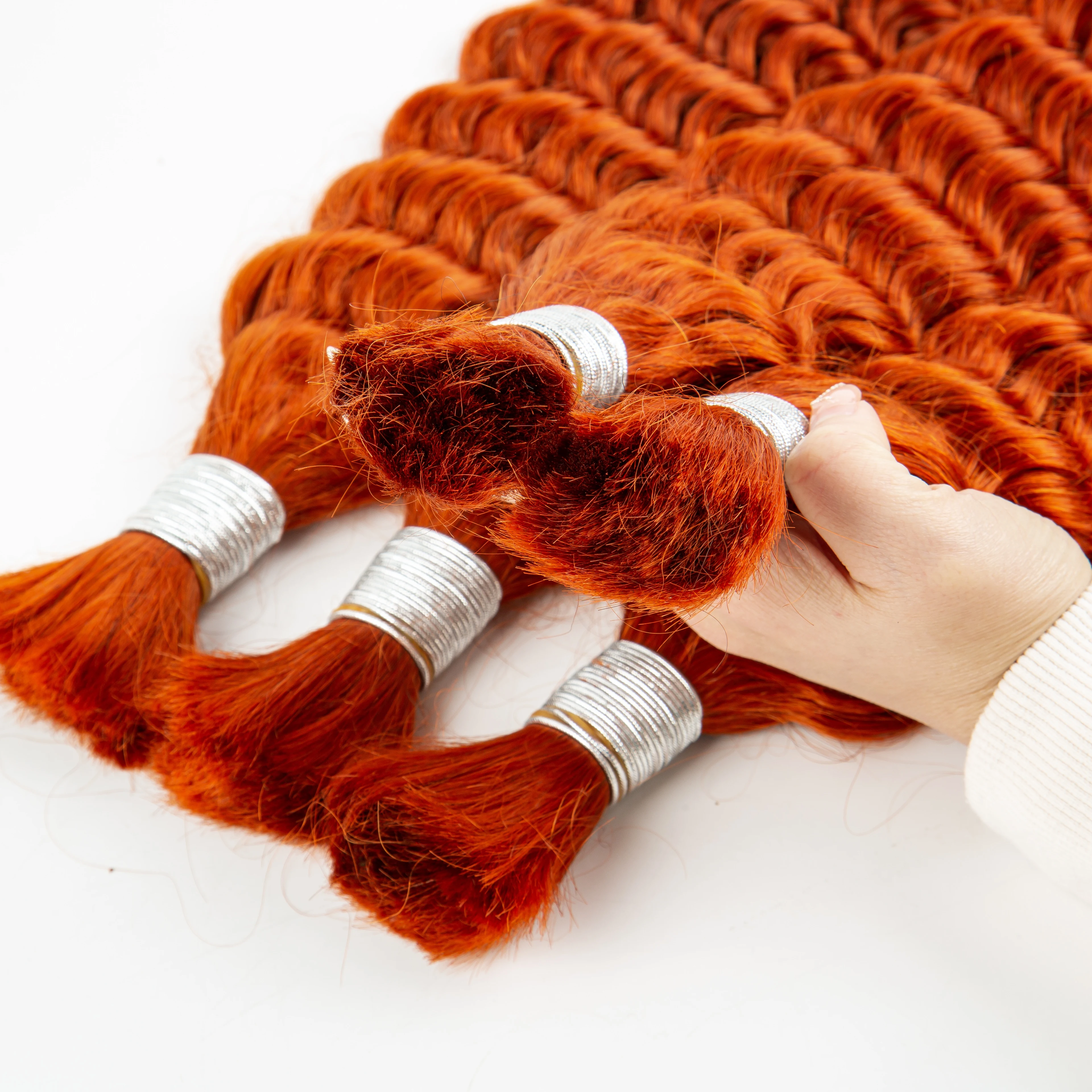 Глубокая волна вьющиеся 1 2 пучка 100% бразильские пучки человеческих волос