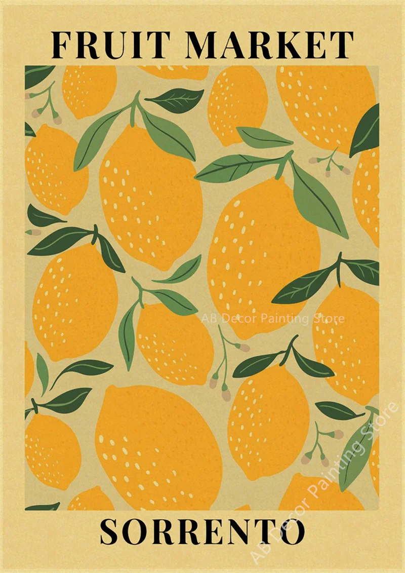 

Плакаты с цветочным рынком, ретро крафт-бумага, А4/А3