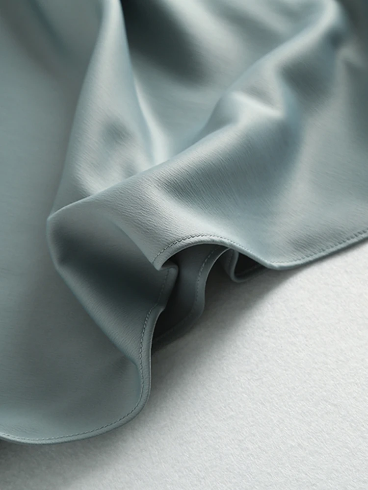 Юбка Женская средней длины модная атласная элегантная длинная юбка с завышенной