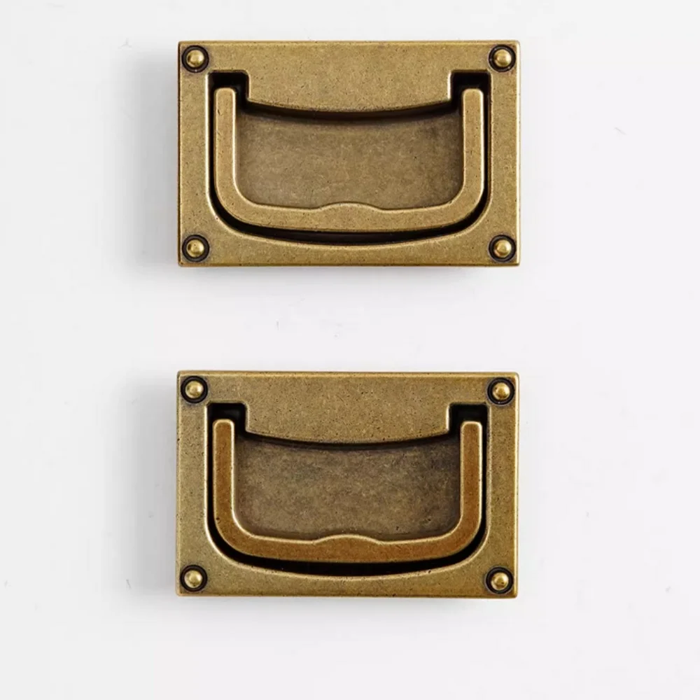 32 54 мм латунный скрытый выдвижной ящик в стиле ретро ручка шкафа вытяжной