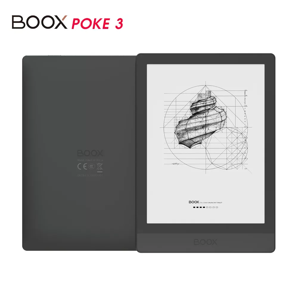 

2023New Onyx Boox Poke3 E-Reader 6,0 дюймов E-ink планшет Android 10,0 2 ГБ + 32 ГБ BT5.0 WIFI 1488x1072 300dpi сенсорный экран электронная книга