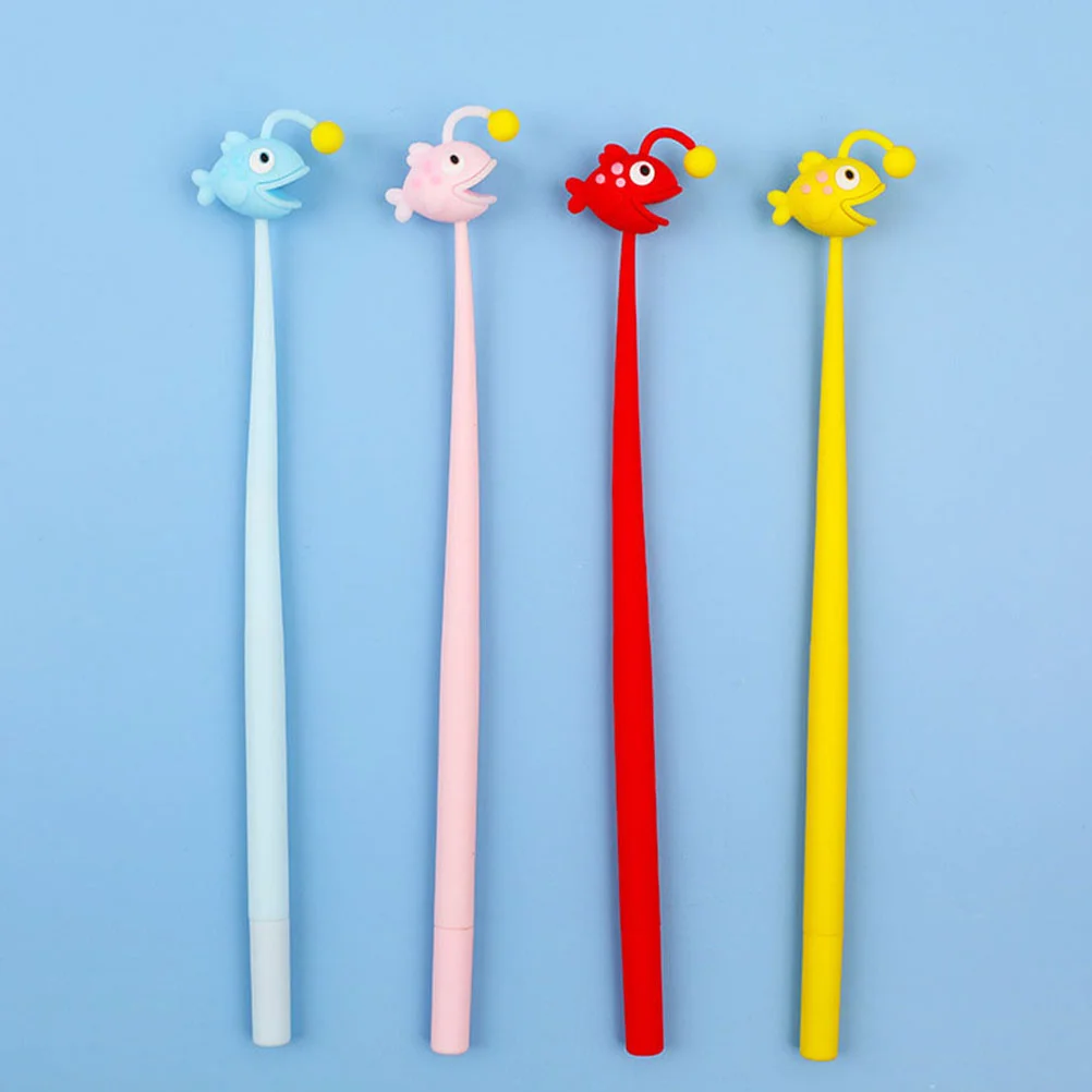 

Writing Ink Pens Stationery Office Party Favors Decorative Fish Shape Desk Accessories