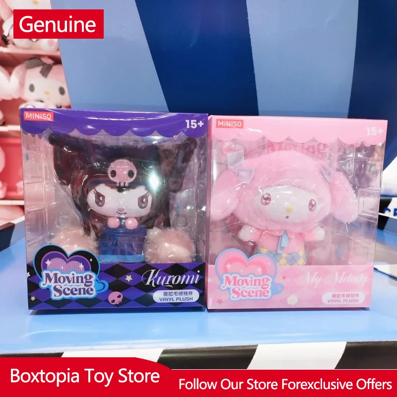 Новая оригинальная серия Sanrio Kuromi & My Melody: подвеска с подвижной сценой и резиновым покрытием, аниме-фигурка, украшение для рабочего стола, милый подарок (art.: 3920da4d3e606) - 3920da4d3e606