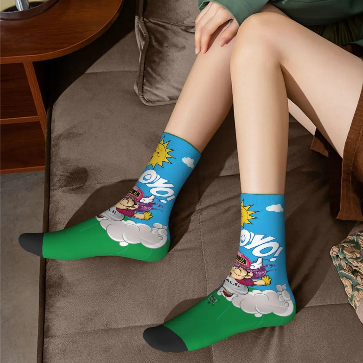 Новые мужские носки повседневные Arale Unchi-kun полиэстер Dr Slump аниме скейтборд