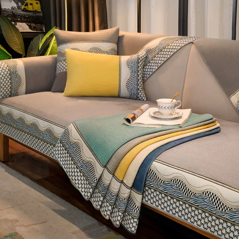 

Подушка для дивана Всесезонная универсальная Нескользящая Высококачественная Простая Современная Подушка кожаный чехол для дивана утолщ...