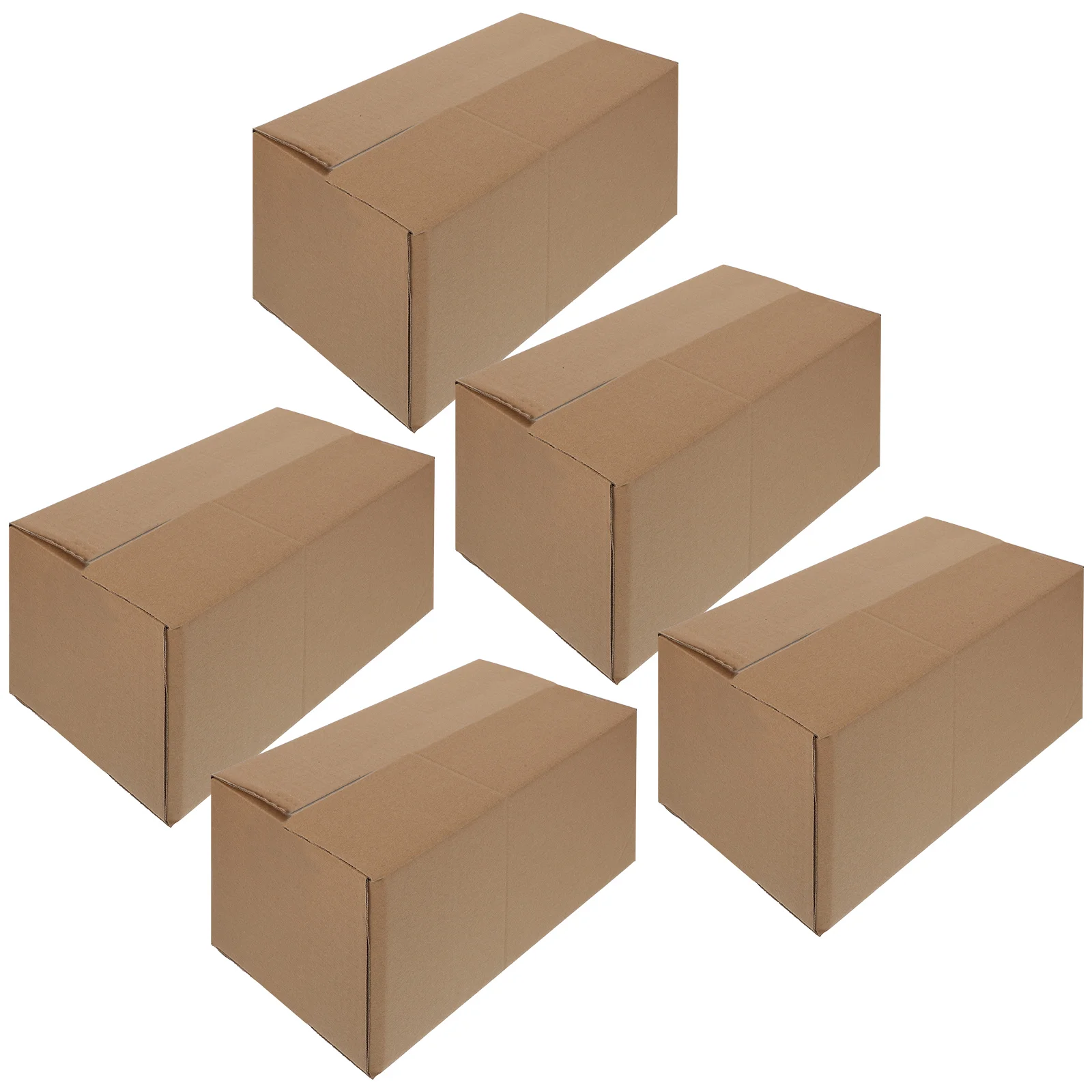 

5 Pcs Kraft Moving Mailing Box Organizing Box Large Moving Boxes Organizer Box Express Box Set Corrugated Packaging Boxes