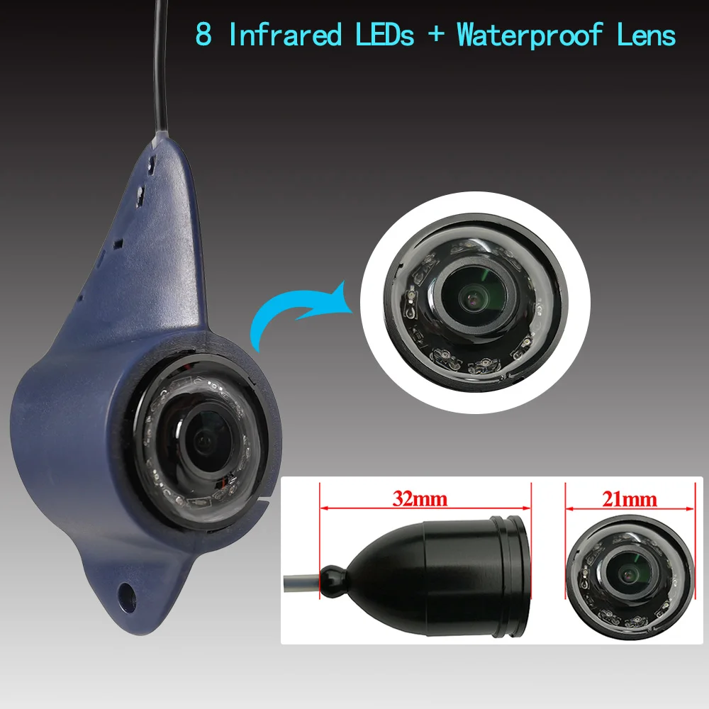 Видеоэхолот THEJLES 4 3 дюйма цветной ЖК-монитор камера в комплекте для зимней