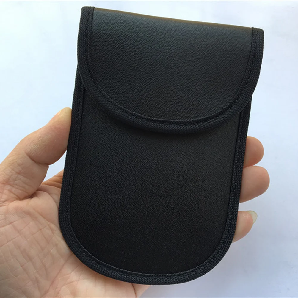 

2Pc Black Practical Shielding Bag Privacy Protection Bag Key Blocker Case for Families