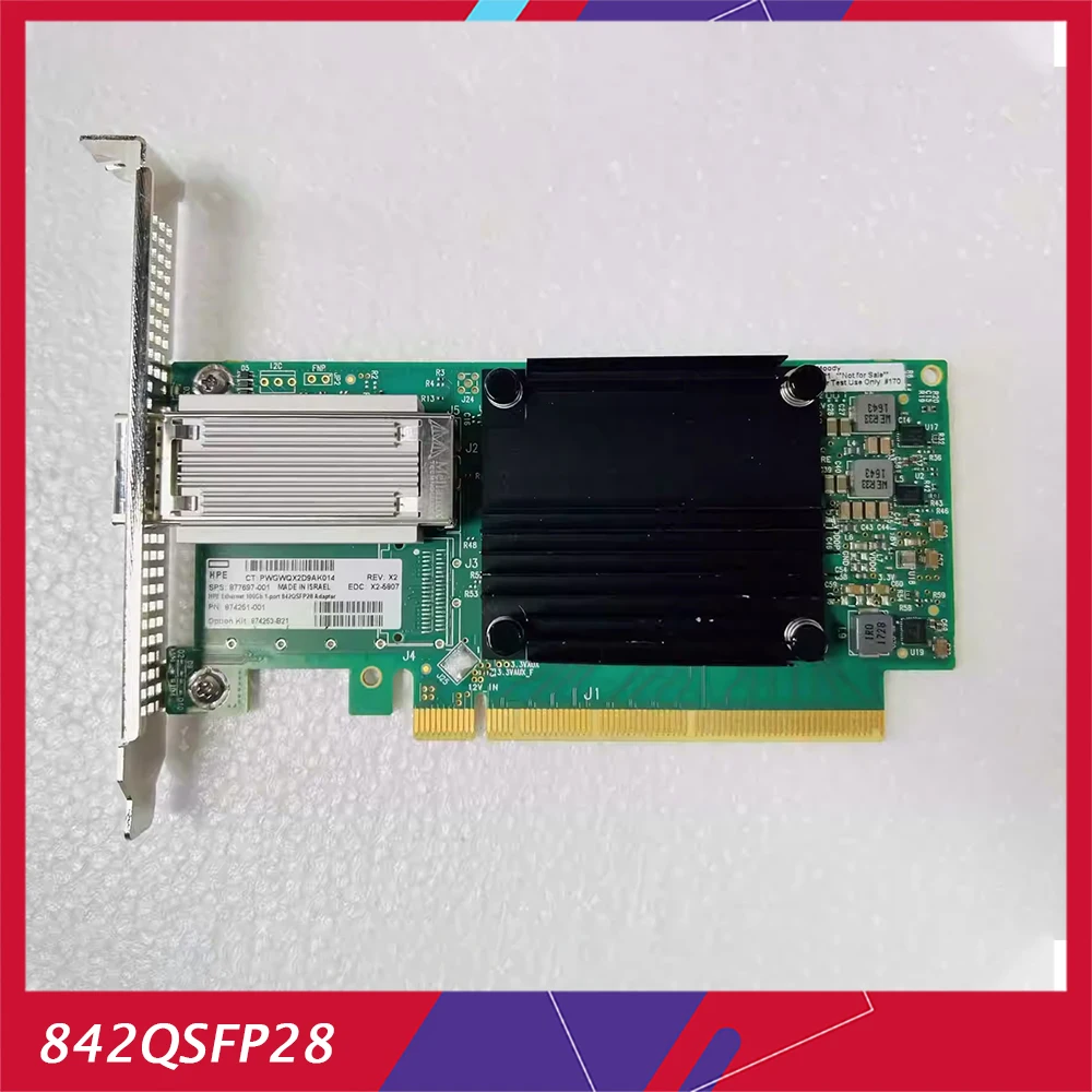 Для сетевой карты HPE Ethernet 100 ГБ 842QSFP28 877697 -001 874253 -B21