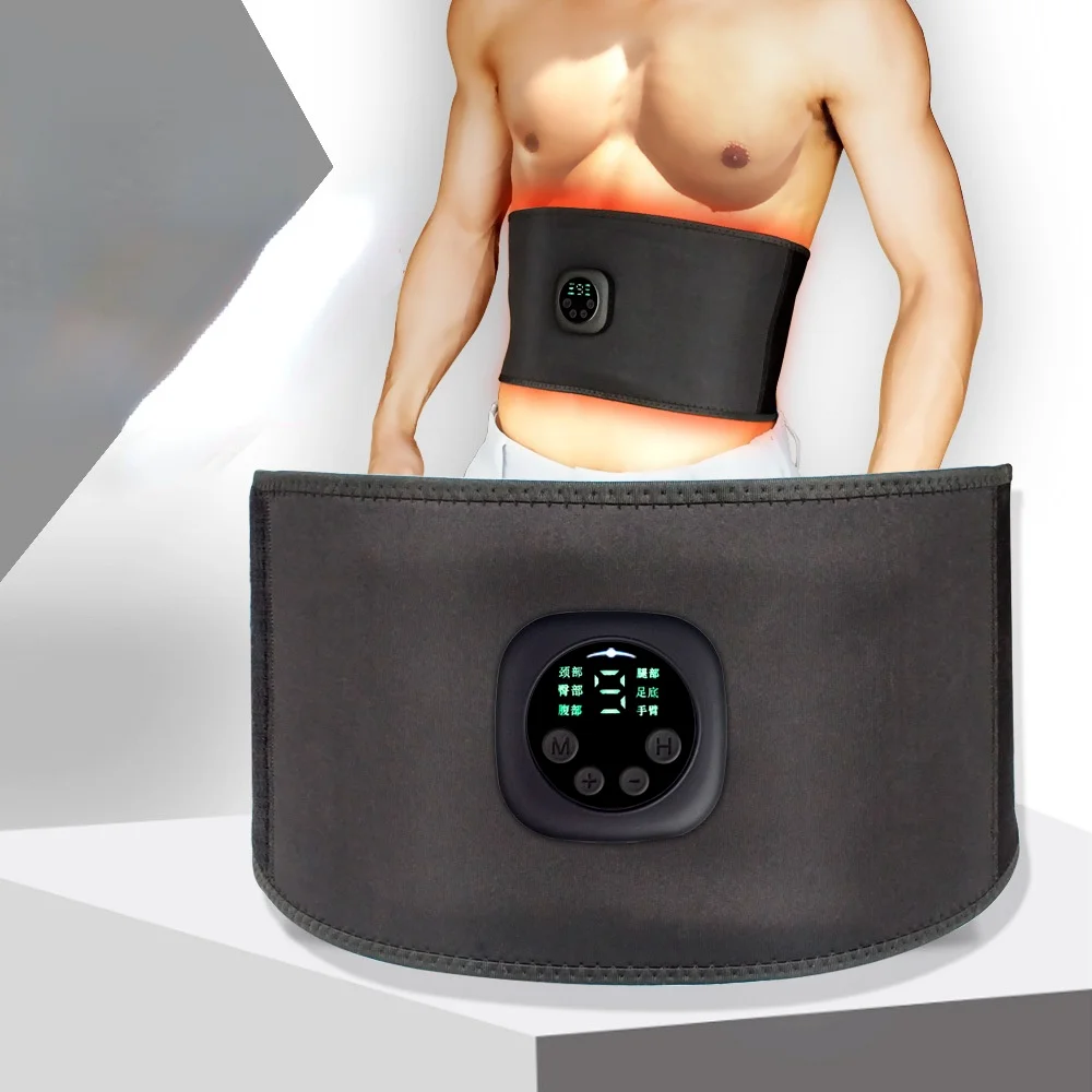 

EMS Electric Abdominal Body Slimming Belt Waist Band Smart Abdomen Muscle Stimulator Abs Trainer Fitness Lose Weight Fat Burn