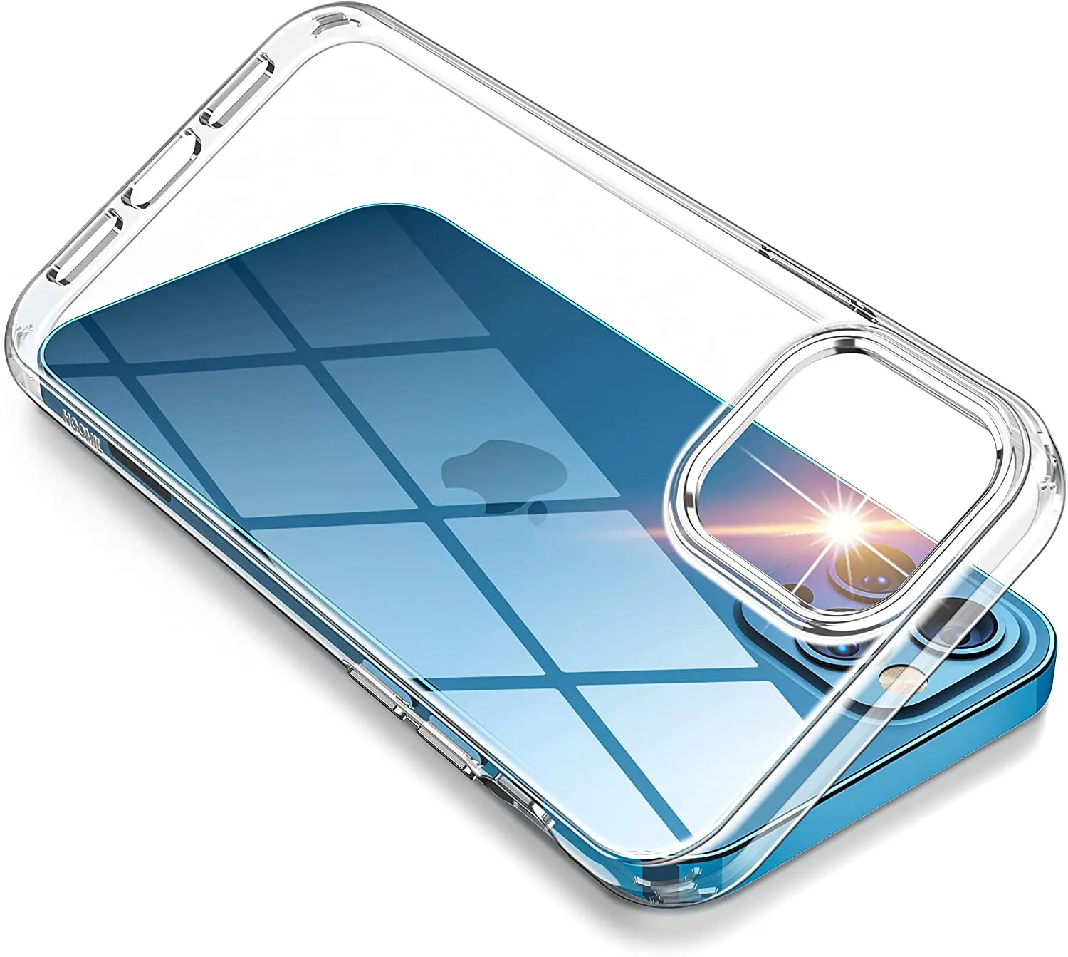 

Luxury Hybrid Clear Phone Case For iPhone 13 12 Mini 11 Pro XS Max X XR SE 2020 7 8 Plus Hard PC Back Cover Silicone Soft Shell