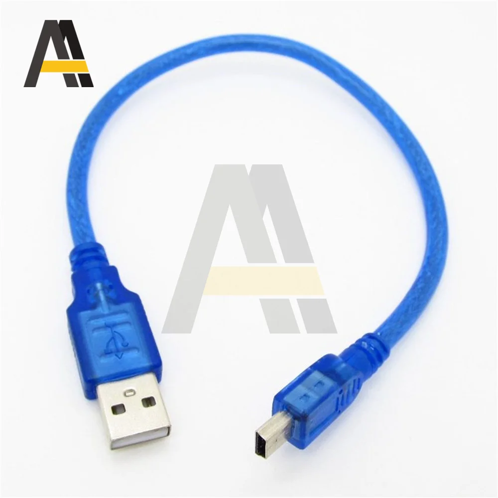 

Mini USB Cable 30cm 50cm Mini USB to 5pin T-port mini 5p 2.0 Fast Data Charger Cable for MP3 MP4 Player Digital Camera HDD