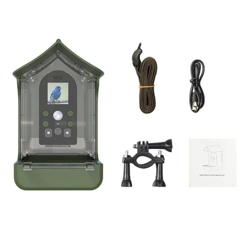 

Bird Feeder Birdwatching Camera Tray Pir Motion Detection Pet Feeder Bird House Bird Feeder Type Feeder Outdoors