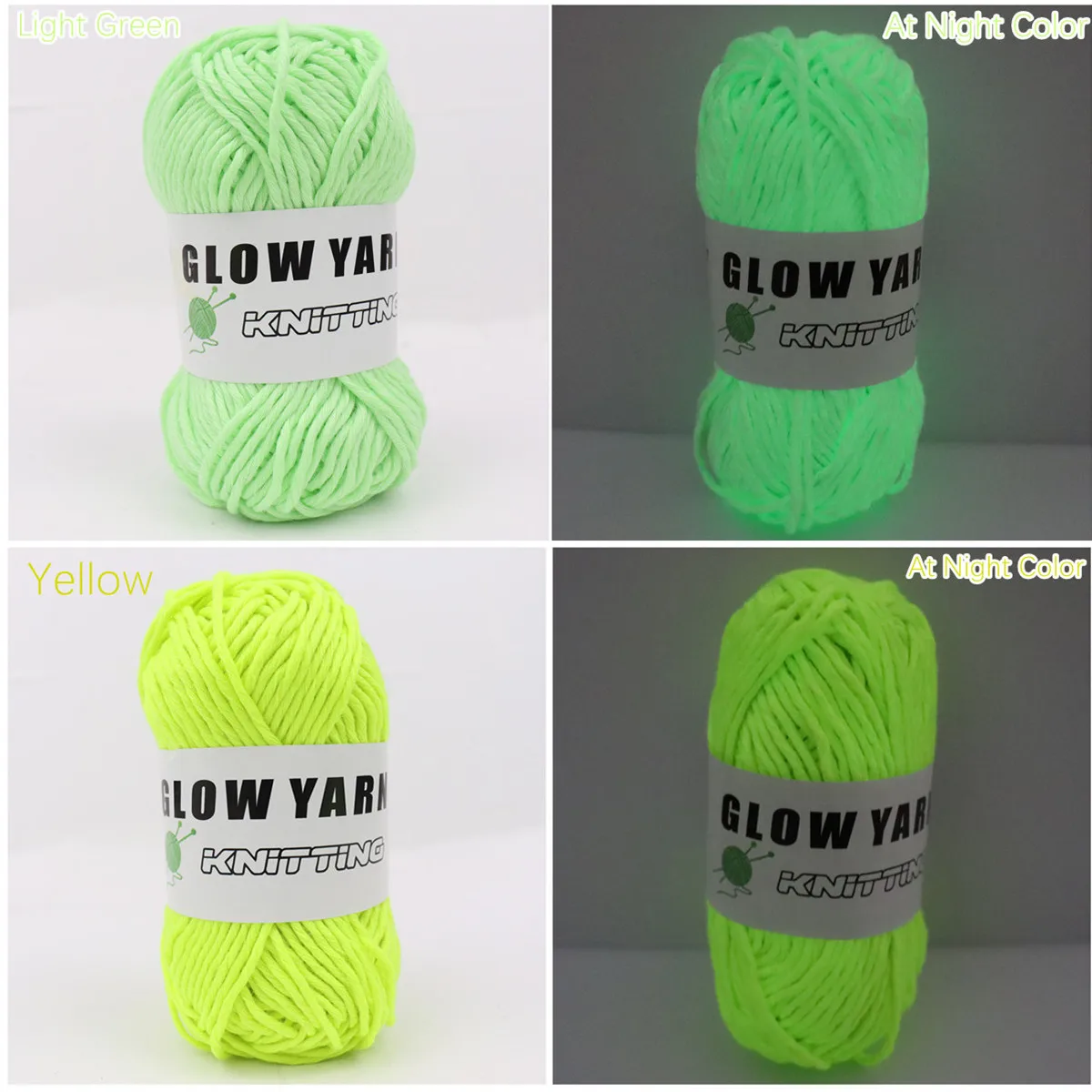 Новая функциональная пряжа полиэстер светящаяся крупная 2 мм для ручной вязки