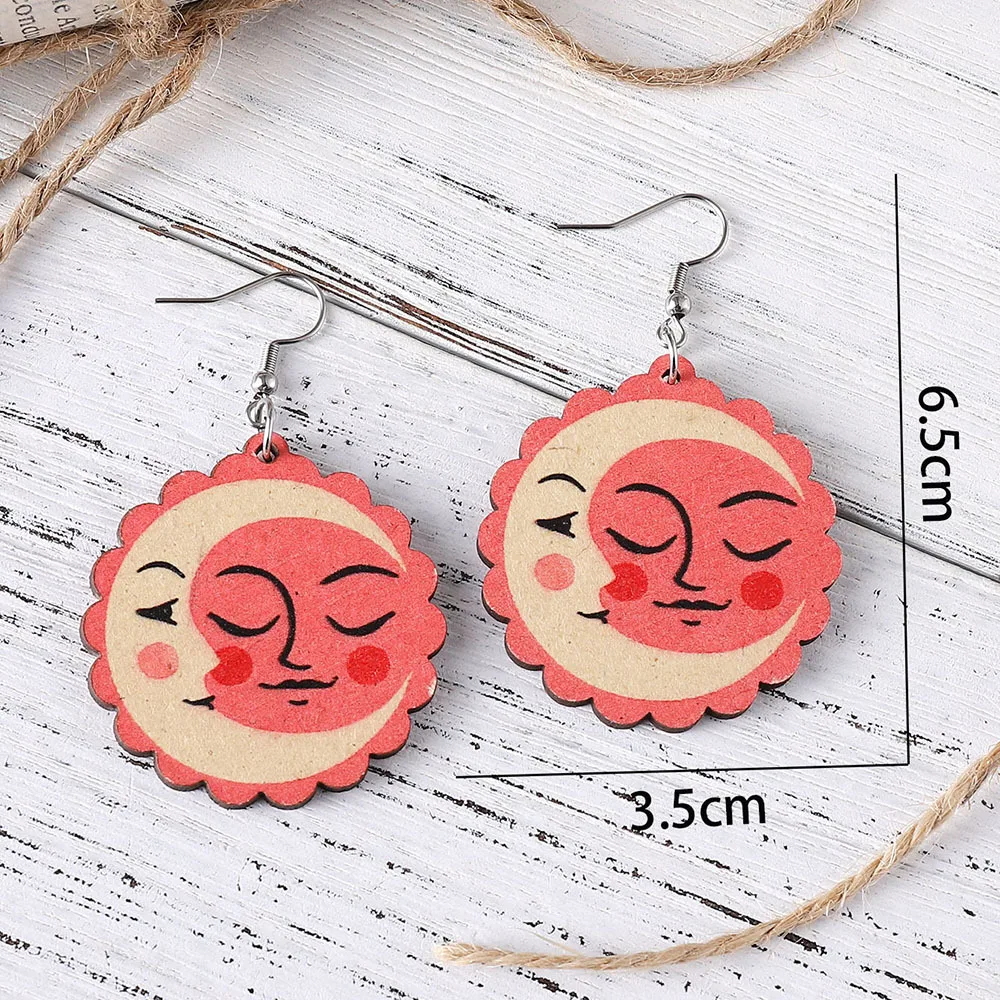 Женские винтажные серьги-подвески в виде подсолнуха