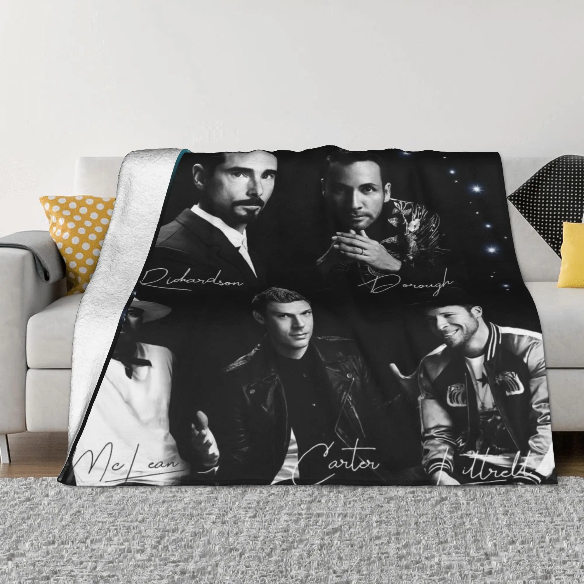 Музыкальные одеяла Backstreet Boys Bsb Band многофункциональные легкие тонкие с флисовым
