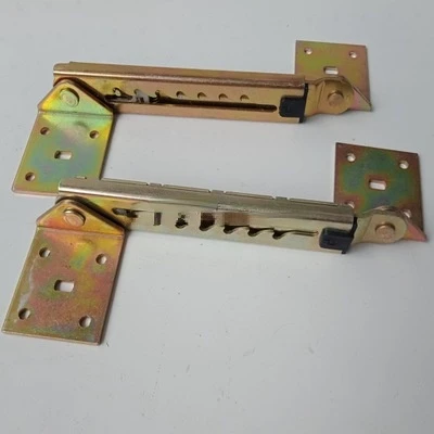 

1 Pair Angle Lifting Rod Desk 10 Gear Adjusting Hinge Angle Hinge WITH Bracket Cabinet Door Lift Pneumatic Support Hardware