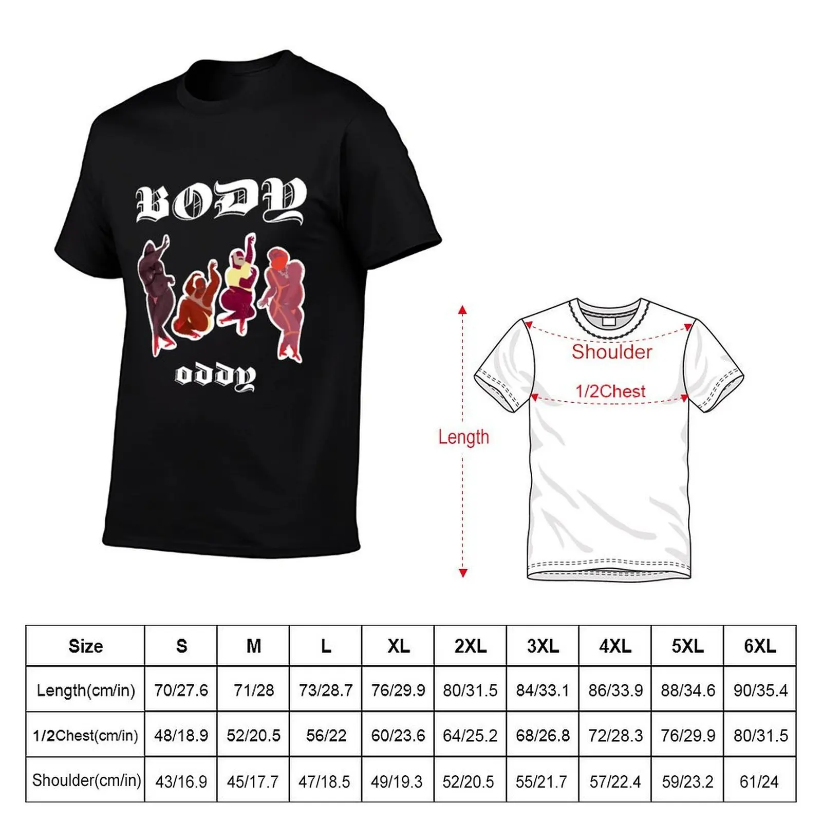 Футболка Body - Voguing Daddies, простая однотонная футболка с круглым вырезом (art.: 3920dbe56cf8e) - 3920dbe56cf8e
