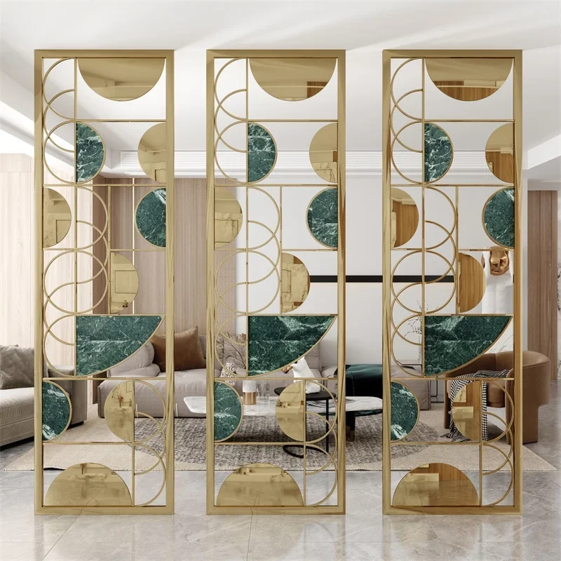 Роскошный экран из нержавеющей стали для гостиной онлайн-знаменитости