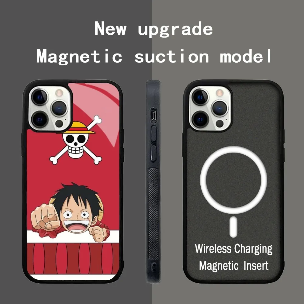 Чехол Для Телефона Anime Adventure O_One Piece E iPhone 15/14/13 Pro Max/11/12 Mini С Зеркальной Пленкой
