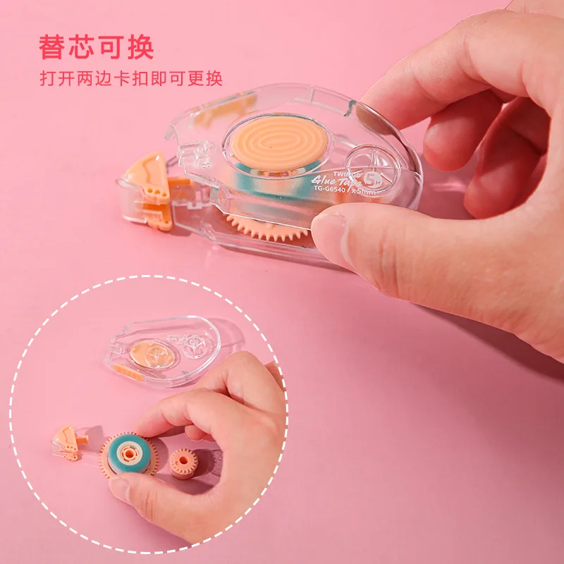 

Simple convenient transparent Double Sided Adhesive Paper Tape for Scrapbooking Deco Office School Supplies Japanese Stationery