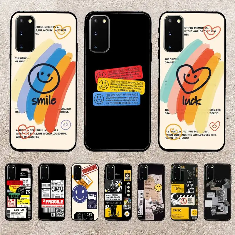 

Retro Bar Code Label Phone Case For Huawei Honor V30 50 60 70 Pro 9lite 9xpro Cover Coque Funda