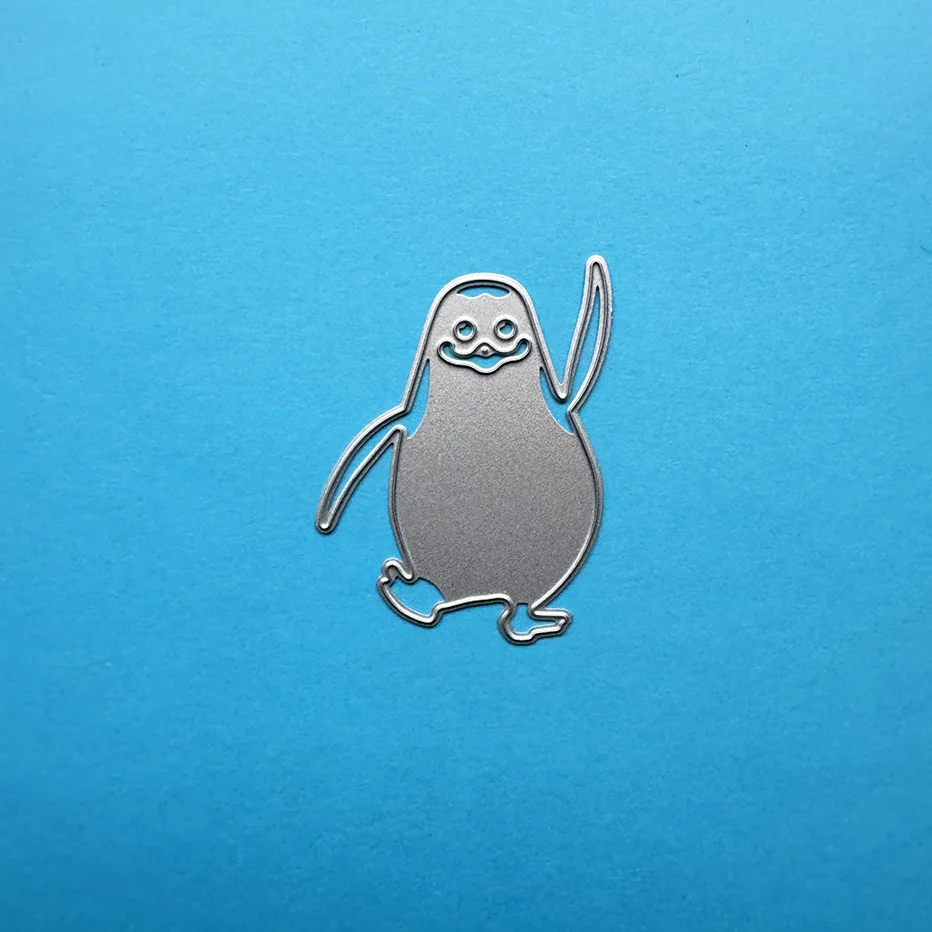 Металлические Вырубные штампы в виде пингвина для скрапбукинга и изготовления