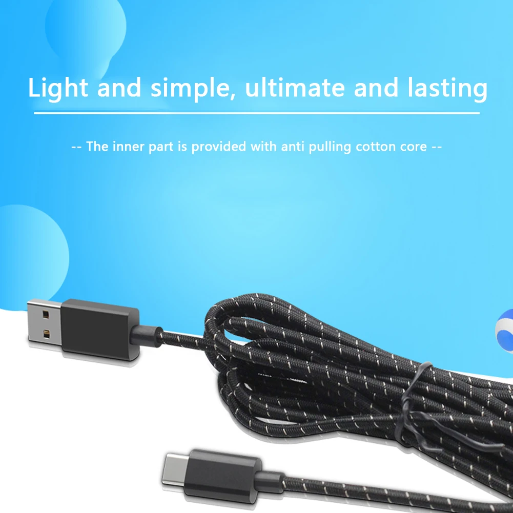 

Type-C Controller Charging Cable Joystick Data Transmission Cord USB 3.1 Gamepad Lightweight Game Playing Elements
