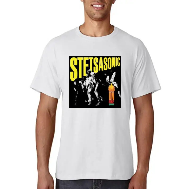 

Title: Stetsasonic - On Fire album cover T-SHIRT DTG (BLACK) S-5XL
