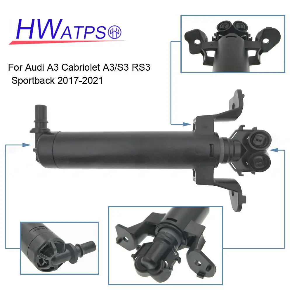 Лампы головного света Распылительная насадка Левая Правая 8V0955101A (LH) и 8V0955102A (RH)