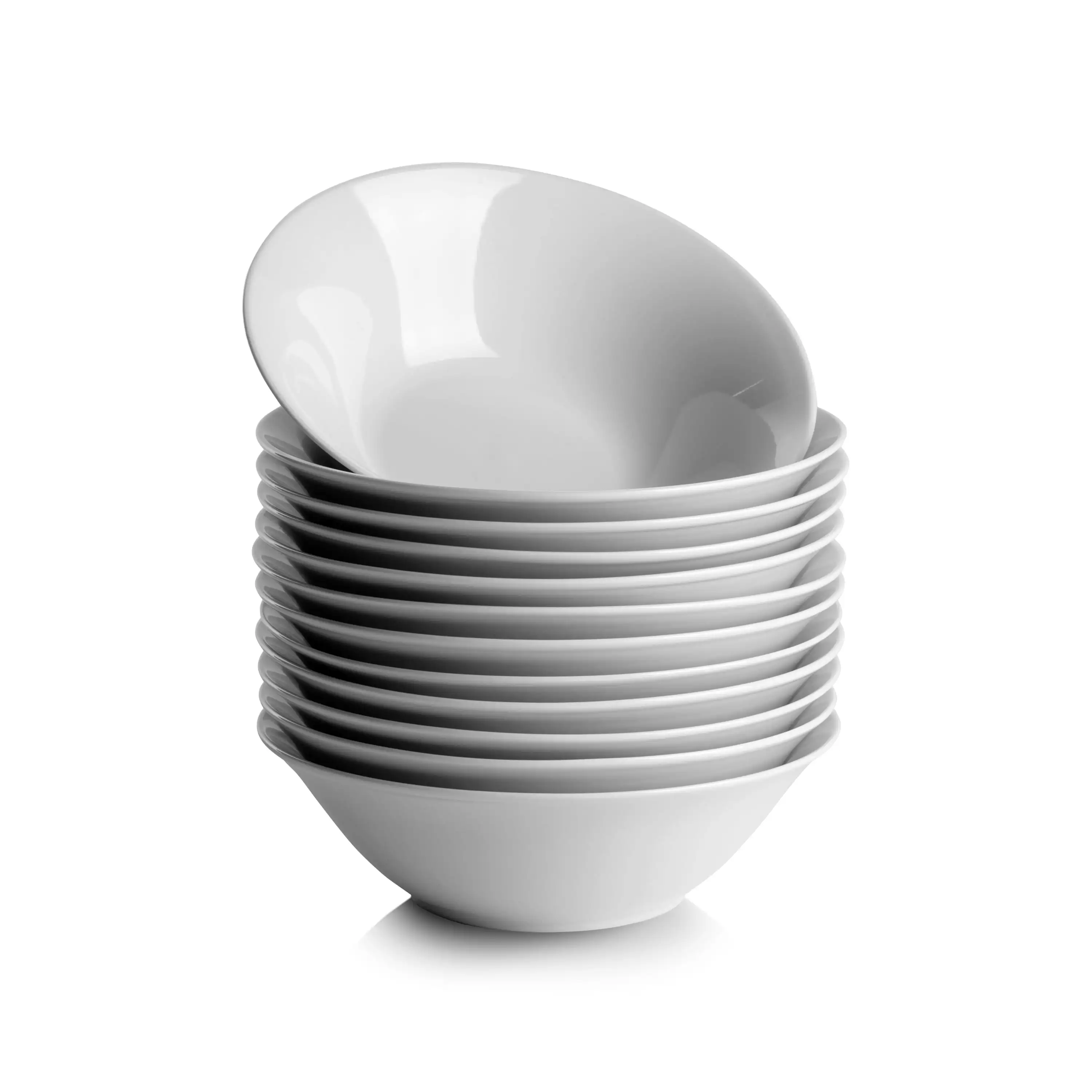 

7" Catering Round Ceramic Cereal Bowl, Set of 12, White