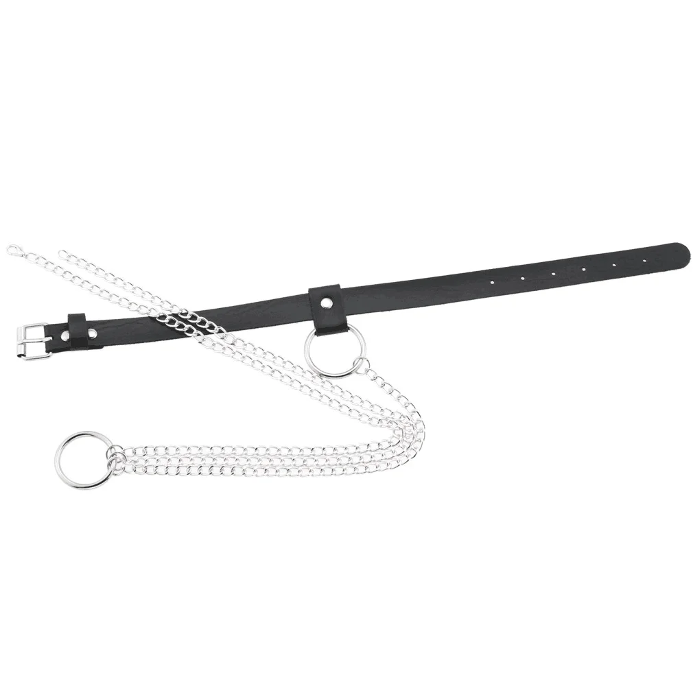 Острая Сексуальная Женская нагрудная портупея с цепочкой экологически чистая